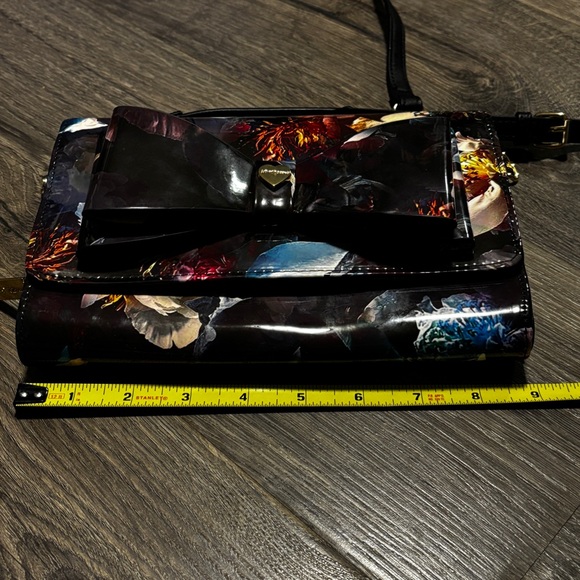 Betsey Johnson Floral Black Bow Women's Crossbody - Picture 10 of 11